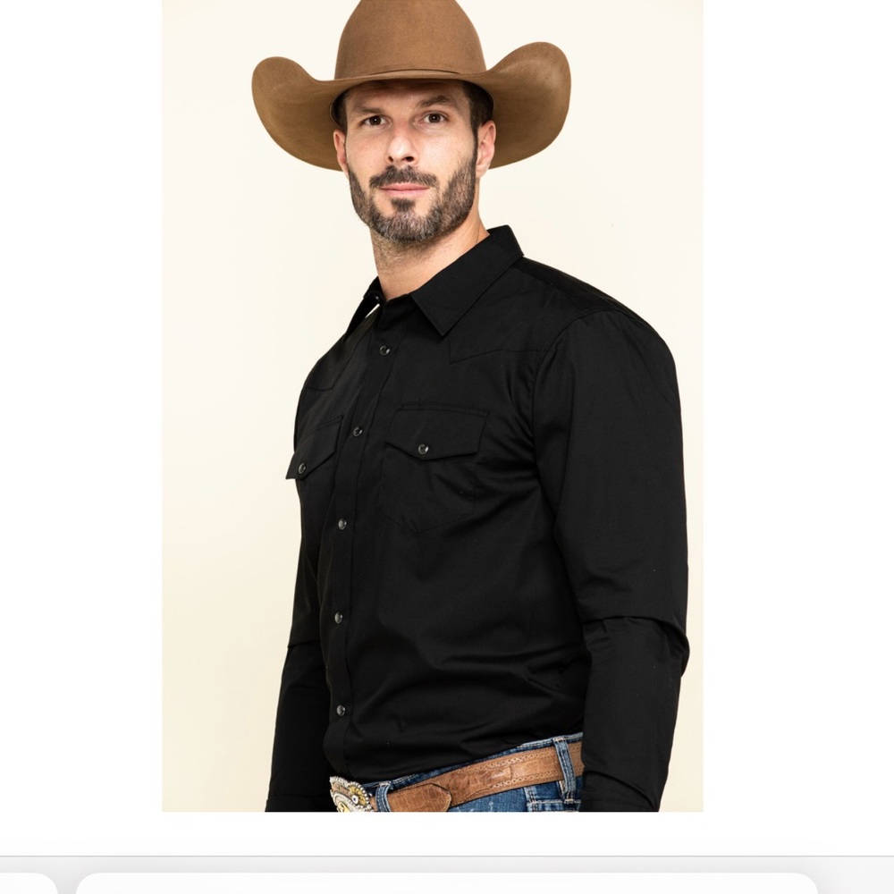 Men’s size medium, Gibson trading Company, black western shirt